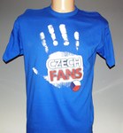 blue t -shirt uni CZECH FANS L